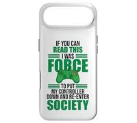 Forced to Put Controller Down Re-Enter Society Gamer Coque pour iPhone Air
