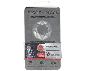 Forceglass Film de protection d'écran en verre trempé incurvé pour iPhone7 Plus/8 Plus