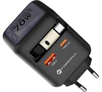 FORCELL Chargeur GaN VT-R7 70W Câble USB-C/A PD QC