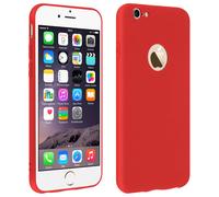 Forcell Coque iPhone 6 , iPhone 6S Coque Soft Touch Silicone Gel Souple - Rouge