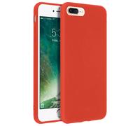 Forcell Coque iPhone 7 Plus/iPhone 8 Plus Coque Soft Touch Silicone Gel - Rouge