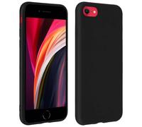 Forcell Coque iPhone SE 2022 / 2020 et 8 / 7 Soft Touch Silicone Gel - Noir