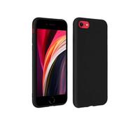 Forcell Coque iPhone SE 2022 / 2020 et 8 / 7 Soft Touch Silicone Gel - Noir