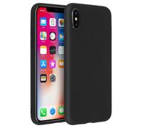 Forcell Coque iPhone X / XS Coque Soft Touch Silicone Gel Souple - Noir