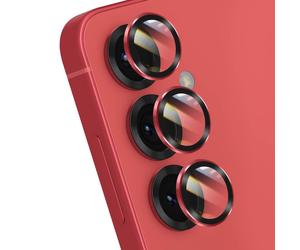 Forcell Protection d'Objectif Caméra pour Galaxy S24 / S25 Série Premium Rouge