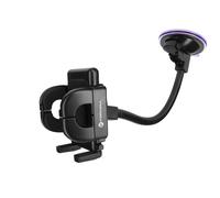 Support Voiture Smartphone Fixation à ventouse Bras long 27 cm Noir