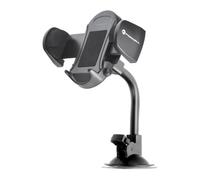FORCELL Support voiture Support voiture GSM (OVAL) + arc (17cm) pour l'ouverture de ventilation et le pare-brise Noir