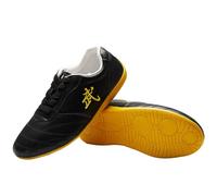 ForceRoute Arts Martiaux Kung Fu Baskets Cuir,Chaussures de Taichi,Chaussures Art Martiaux,Chaussures de Taekwondo,pour Homme et Femme,Unisexe,Léger,Non Slip,Respirant,pour Marche Fitness
