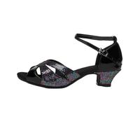 ForceRoute Chaussures De Danse,Chaussures Danse De Salon Femme,Femme Danse De Salon Latin Chaussures,avec Bout Ouvert,Confortables,Fond Souple,Talon Bas,pour IntéRieure Ou ExtéRieure Danse Pratique