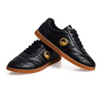 ForceRoute Chaussures de Taichi,Chaussures Kung Fu,Cuir Chaussures De Taekwondo De Boxe Karaté,Unisexe,Chaussures Art Martiaux,Homme Femme,Respirant,pour Daily Entraînement Matin des Exercices