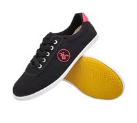 ForceRoute Chaussures Kung Fu Wushu Wing Chun, Entraînement Chinois Taichi, Homme Femme, Karate Taekwondo, Shaolin Qi Gong, Canevas, Unisexe