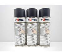 FORCH Lot de 3 sprays de peinture noir brillant à la soie RAL 9005 400 ml