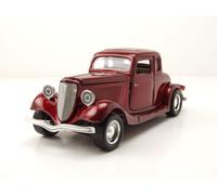 Ford Coupe Hardtop 1934 Rouge Modèle Auto 1:24 MotorMax