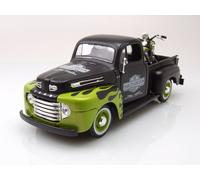 Maisto Véhicule miniature Ford F1 Harley Davidson 1948 32171w/O Échelle 1/24