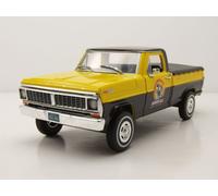 Ford F-100 Housse De Benne Pickup 1968 Jaune Noir Greenlight 1:24