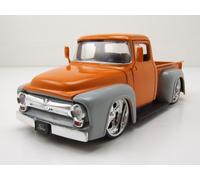 Ford F-100 Personnalisée Pick Up 1956 Orange Gris Modèle 1:24 Jada Toys