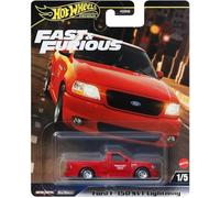 Hot Wheels Voiture miniature Ford F-150 SVT Lightning Pneus Real Riders Châssis métal 1:64