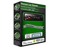 Ford Focus Autoradio, Pioneer Radio USB Entrée Aux , Ipod IPHONE Android Player
