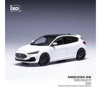 Ford Focus ST 2022 Métallique Blanc 1:43 Échelle IXO MOC334