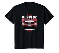 Ford - Ford Mustang 1965 T-Shirt, Enfant, Noir, 3 Ans