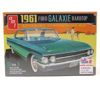 AMT Ford Galaxie 1961 Hardtop Model Kit (AMT1430) - Pièces de modèle en plastique, feuille de décalcomanie, instructions - Adulte, échelle 1:25, jaune, assemblage manuel, pas besoin de piles