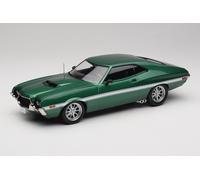 IXO Models 18CMC26422 Gran Torino Sport 2 portes Vert métallisé avec rayures blanches 1/18