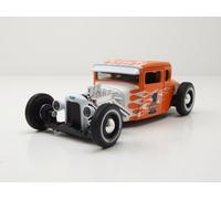 Ford Model A Custom Hot Rod 1 Harley Davidson 1929 1:24 Maisto orange/blanc