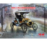 Ford Model T 1912 Commercial Roadster, American Voiture 1:24 Plastique Kit Icm