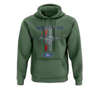 Ford Motor Original Ford Mustang 50 Years Sweat à capuche pour homme, XL, vert