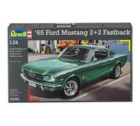 Revell Maquette de voiture 1:24 Ford Mustang 1965 Fastback 2+2 - Copie fidèle - Niveau 4 - Noir