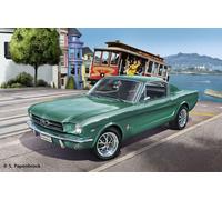 Revell Maquette de voiture 1:24 Ford Mustang 1965 Fastback 2+2 - Copie fidèle - Niveau 4 - Noir