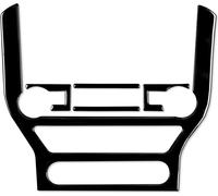 Ford Mustang 2015 - 2020 Auto Central Control CD Frame Decorative Sticker, Left and Right Disc Universal (Black)