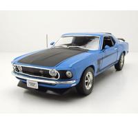 Ford Mustang Boss 302 1969 Bleu Modèle Auto 1:18 Welly