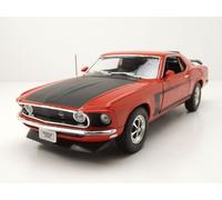 Ford Mustang Boss 302 1969 Rouge Modèle Réduit 1:18 Welly