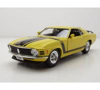 Ford Mustang Boss 302 1970 Jaune Modèle Réduit 1:24 Welly