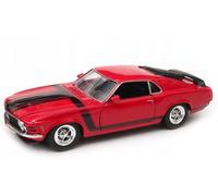 Ford Mustang Boss Rouge 1970 1/24 Welly-Welly