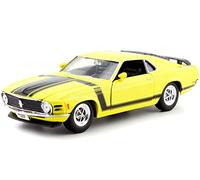 Ford Mustang Boss 302, Gelb, 1970, Modellauto, Fertigmodell, Welly 1:24