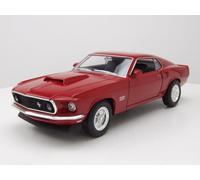 Ford Mustang Boss 429 1969 Rouge Modèle Réduit 1:24 Welly
