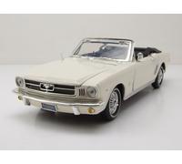 Ford Mustang Cabriolet 1964 1/2 Blanc Modèle Réduit 1:18 MotorMax