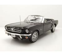 Ford Mustang Cabriolet 1964 Noir 1:18 Welly Modèle Réduit 25 cm Die-Cast