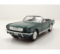 Ford Mustang Cabriolet 1964 Vert Métallique Modèle Réduit 1:24 MotorMax