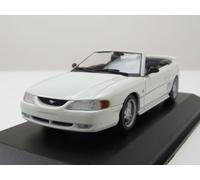Ford MUSTANG Cabriolet 1994 Modèle de Voiture Blanc 1:43 Maxichamps