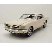 Ford Mustang Coupé 1964, 5 Blanc Modèle Auto 1:18 Welly