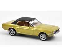 MODÈLE DE VOITURE STATIQUE NOREV FORD MUSTANG COUPÉ 1968 OR JET CAR ÉCHELLE 1:43