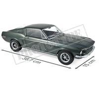Ford Mustang Fast Back Vert Satiné Métallisé 1968 1/12 Norev-Norev Vert