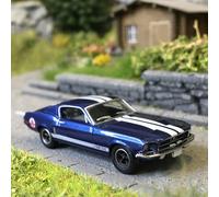 Ford Mustang Fastback, Shelby GT 350, bleu métallisé, blanc, 1968 - BREKINA 1961
