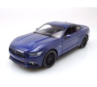 Welly Ford Mustang GT, Rot 2015 Maßstab 1:24 - Metall/Kunststoff - Fertigmodell