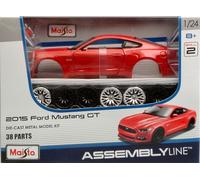 Ford Mustang Gt 2015 Rouge Métal Die-Cast Modèle Kit 1:12 39126 MAISTO