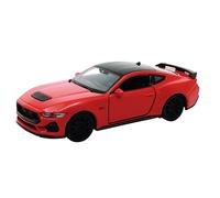 Ford Mustang GT 2024 12cm moteur à friction modèle de voiture en métal modèle de voiture jouet 87 (rouge)