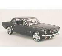 Ford Mustang Coupé 1964,5 Noir Modèle Auto 1:18 Welly